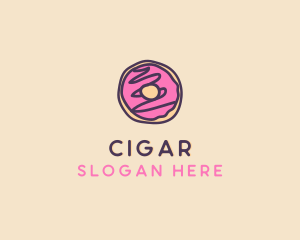 Handmade Sweet Donut Doughnut logo design