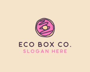 Handmade Sweet Donut Doughnut logo design