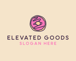 Handmade Sweet Donut Doughnut logo design