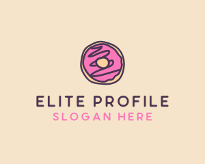 Handmade Sweet Donut Doughnut logo design