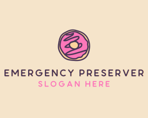 Handmade Sweet Donut Doughnut logo design