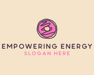 Handmade Sweet Donut Doughnut logo design