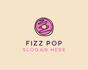 Handmade Sweet Donut Doughnut logo design