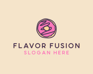 Handmade Sweet Donut Doughnut logo design