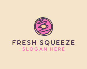 Handmade Sweet Donut Doughnut logo design