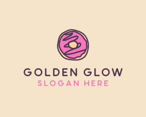 Handmade Sweet Donut Doughnut logo design