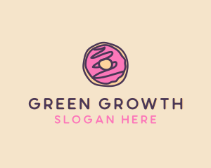 Handmade Sweet Donut Doughnut logo design