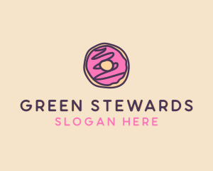 Handmade Sweet Donut Doughnut logo design