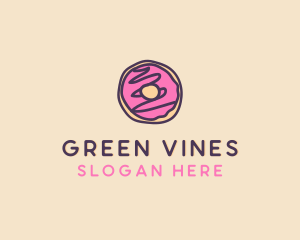 Handmade Sweet Donut Doughnut logo design