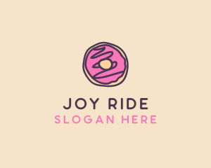 Handmade Sweet Donut Doughnut logo design