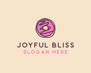 Handmade Sweet Donut Doughnut logo design