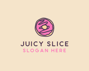 Handmade Sweet Donut Doughnut logo design