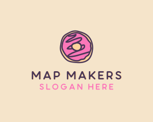 Handmade Sweet Donut Doughnut logo design