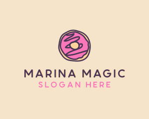 Handmade Sweet Donut Doughnut logo design