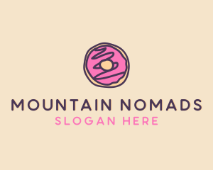 Handmade Sweet Donut Doughnut logo design