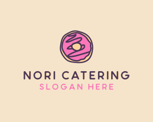 Handmade Sweet Donut Doughnut logo design