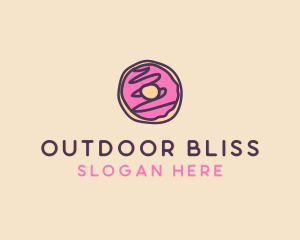 Handmade Sweet Donut Doughnut logo design