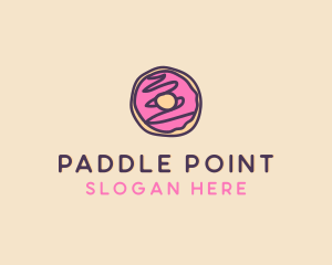 Handmade Sweet Donut Doughnut logo design