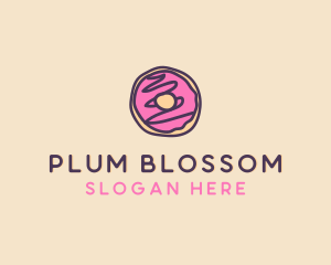 Handmade Sweet Donut Doughnut logo design