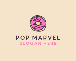 Handmade Sweet Donut Doughnut logo design