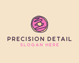 Handmade Sweet Donut Doughnut logo design