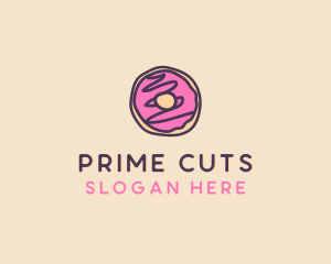 Handmade Sweet Donut Doughnut logo design