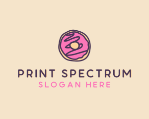 Handmade Sweet Donut Doughnut logo design