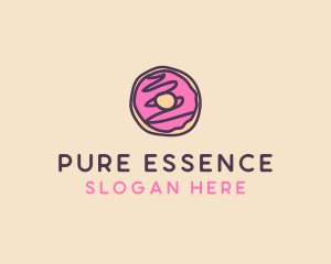 Handmade Sweet Donut Doughnut logo design