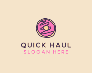 Handmade Sweet Donut Doughnut logo design