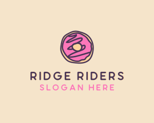 Handmade Sweet Donut Doughnut logo design