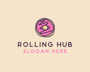 Handmade Sweet Donut Doughnut logo design