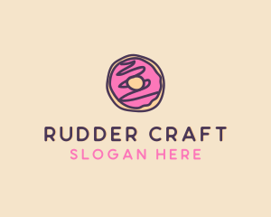 Handmade Sweet Donut Doughnut logo design