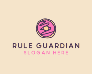 Handmade Sweet Donut Doughnut logo design