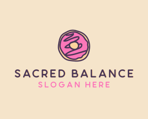 Handmade Sweet Donut Doughnut logo design