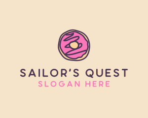 Handmade Sweet Donut Doughnut logo design