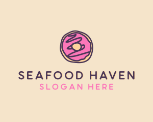 Handmade Sweet Donut Doughnut logo design