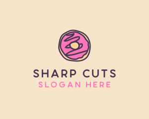 Handmade Sweet Donut Doughnut logo design