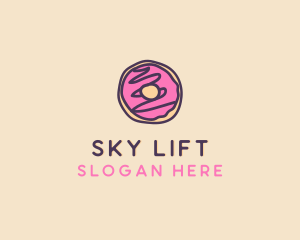 Handmade Sweet Donut Doughnut logo design