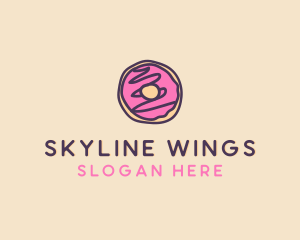 Handmade Sweet Donut Doughnut logo design