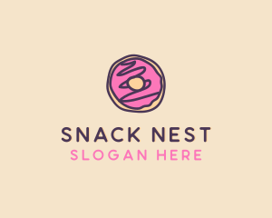 Handmade Sweet Donut Doughnut logo design