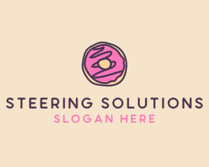 Handmade Sweet Donut Doughnut logo design