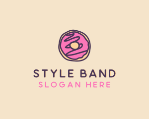 Handmade Sweet Donut Doughnut logo design