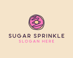 Handmade Sweet Donut Doughnut logo