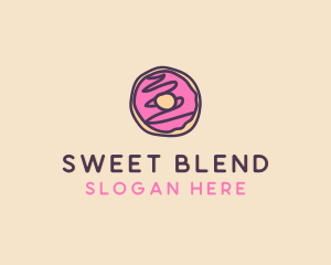 Handmade Sweet Donut Doughnut logo design