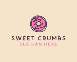 Handmade Sweet Donut Doughnut logo design