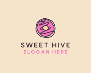 Handmade Sweet Donut Doughnut logo design