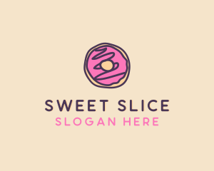 Handmade Sweet Donut Doughnut logo design