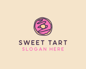 Handmade Sweet Donut Doughnut logo design