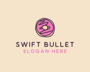 Handmade Sweet Donut Doughnut logo design