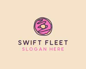 Handmade Sweet Donut Doughnut logo design